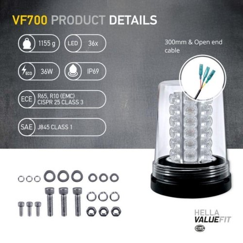 Проблесковый маячок HELLA 2XD 357 958-121, фото №4