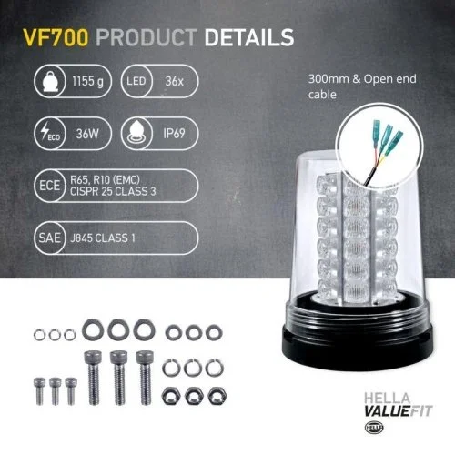 Проблисковий маячок HELLA 2XD 357 958-121, фото №4