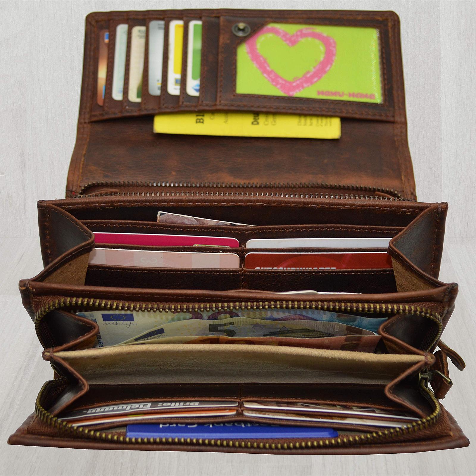 Кошелек кожаный Flevado Italy Pedro Design Женский Oiled Full Leather, коричневый, Modern, фото №5