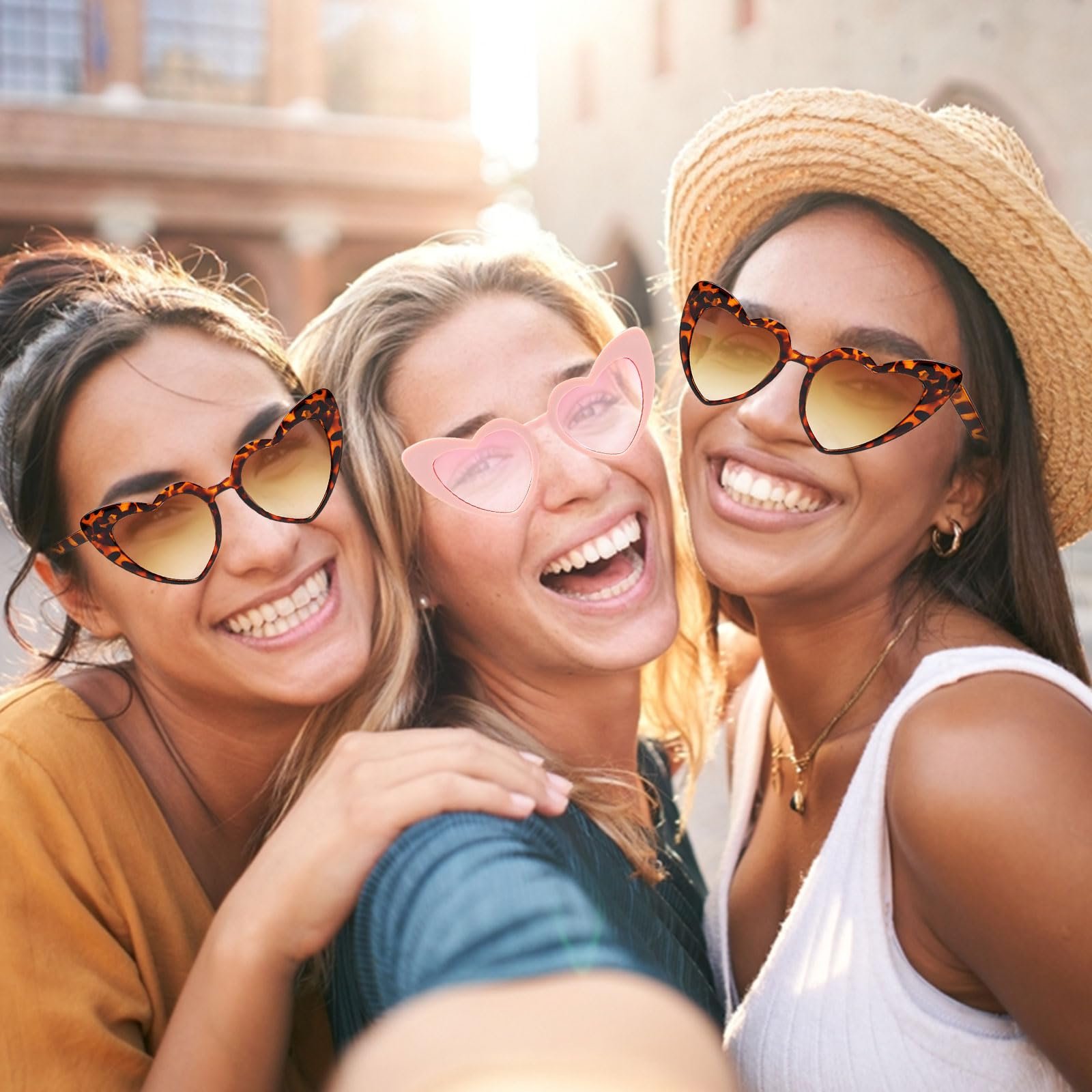 Сонцезахисні окуляри MIVAIUN у формі серця, 4 шт., фото №7