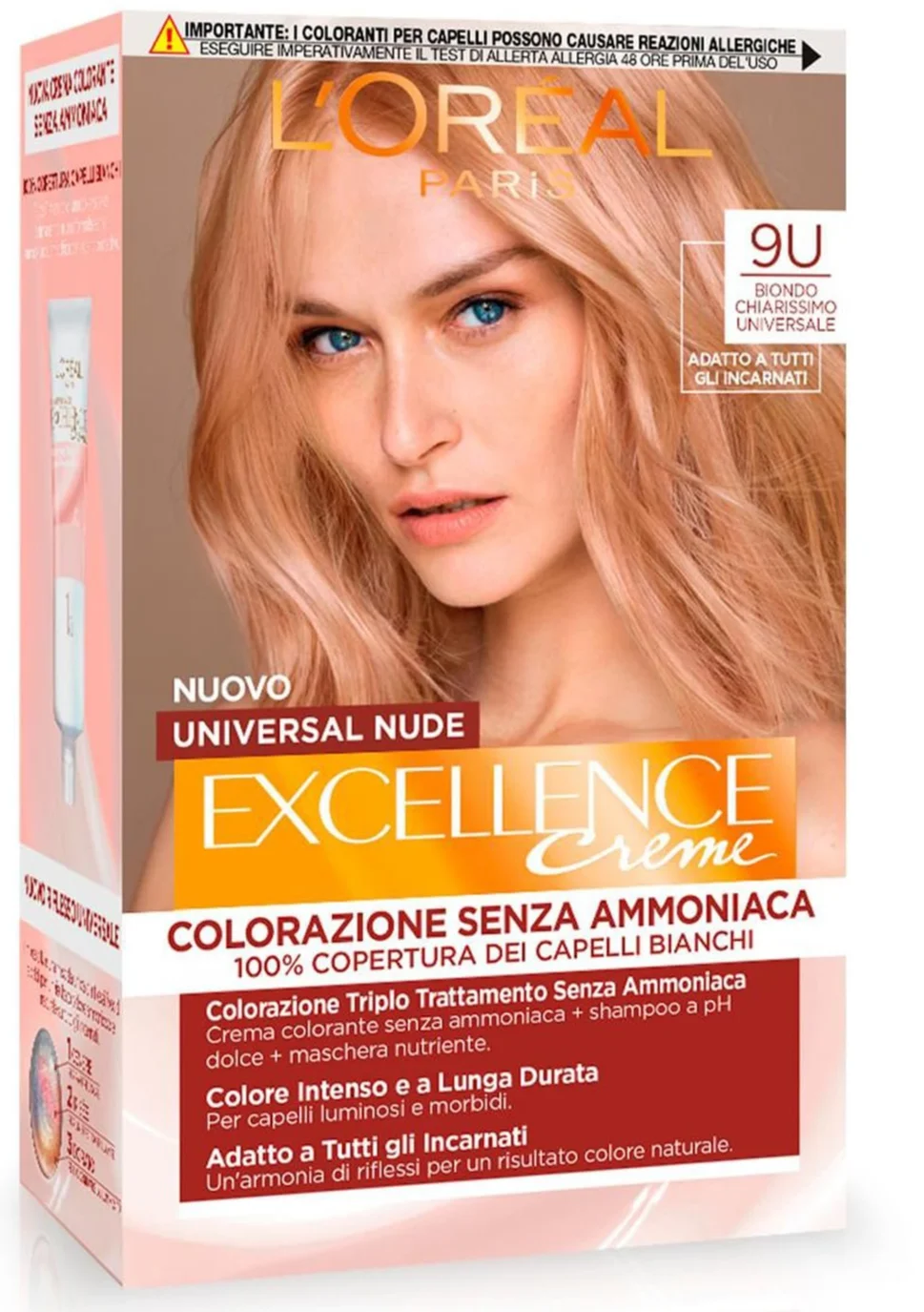 Фарба для волосся Universal 9u / без аміаку / 192 мл, фото №1 Фарба для волосся Universal 9u / без аміаку / 192 мл, фото №1
