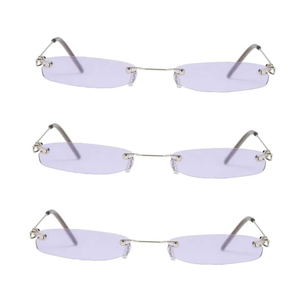 Сонцезахисні окуляри Маленькі Квадратні Модні PACKOVE, 3 шт, Фіолетовий, фото №1 Сонцезахисні окуляри Маленькі Квадратні Модні PACKOVE, 3 шт, Фіолетовий, фото №1