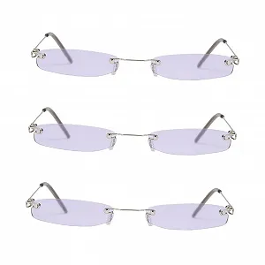 Солнцезащитные очки Маленькие Квадратные Модные PACKOVE, 3 шт, Фиолетовый - Фото 1