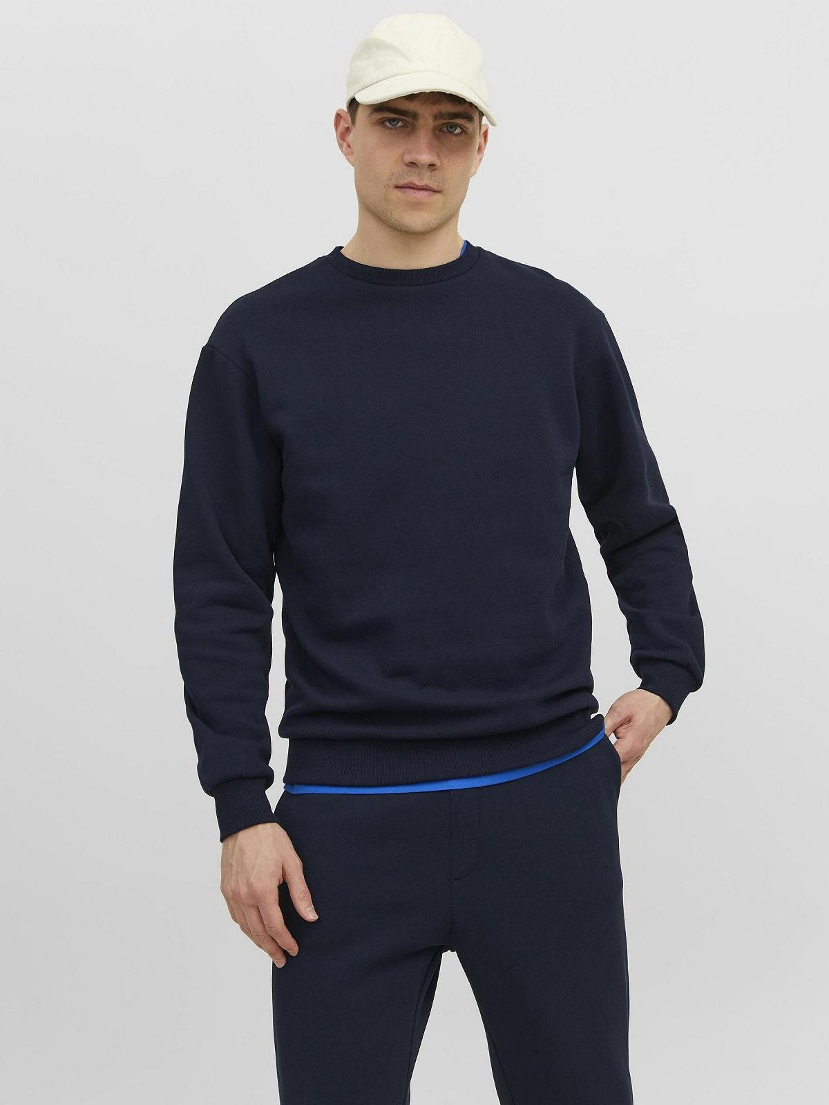 Чоловічий світшот JACK & JONES однотонний, фото №4