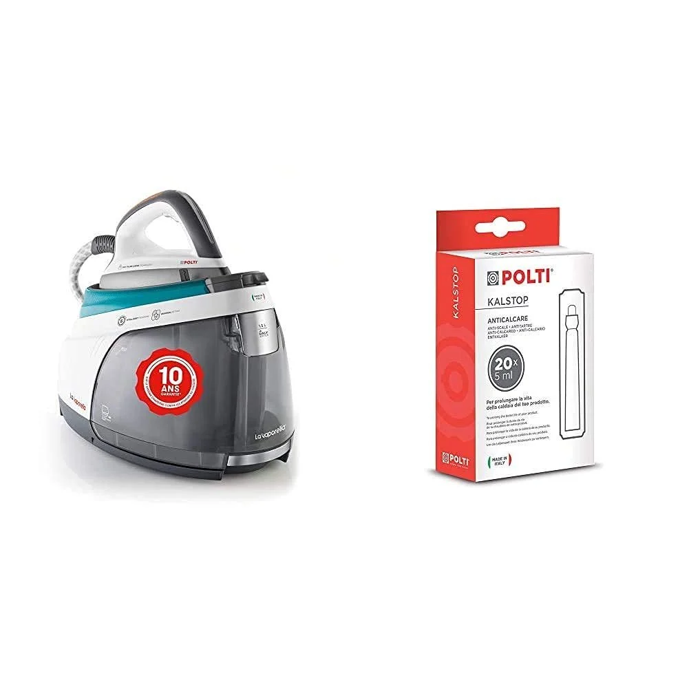 Гладильная станция Polti La Vaporella XT100C 7.5 bar паровой удар 500 g + средство от накипи Kalstop FP2003 20 шт. x 5, фото №1