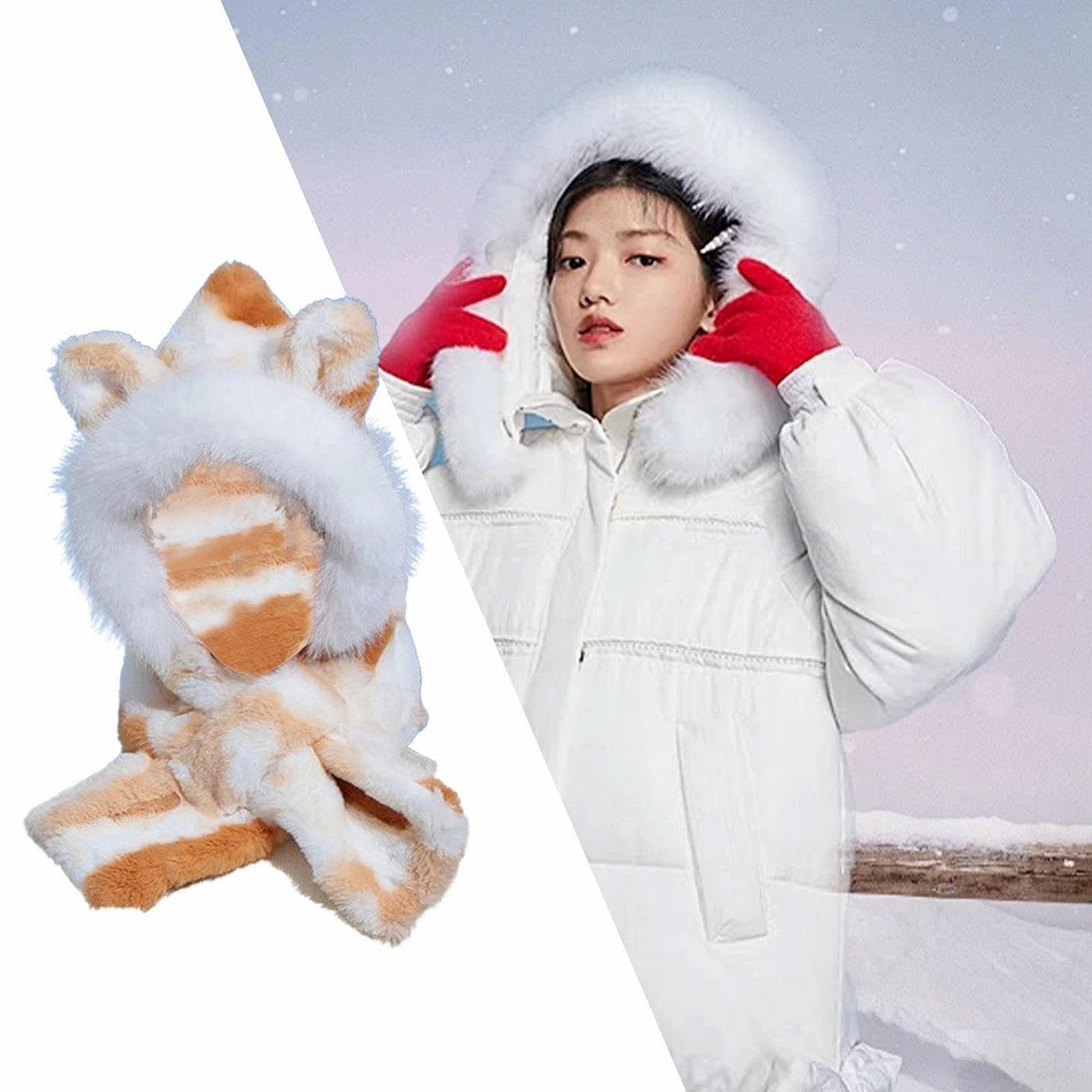 Теплая шапка-шарф с капюшоном, фото №3 Теплая шапка-шарф с капюшоном, фото №3