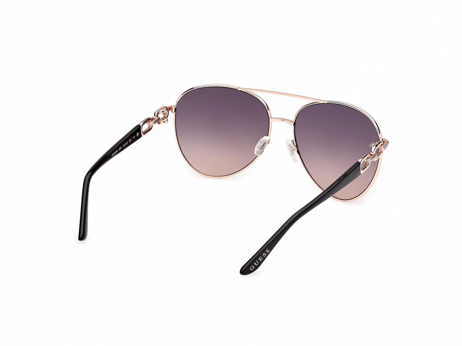 Сонцезахисні окуляри GUESS GU0015828B61 Жіночі Блискуче Рожеве Золото, фото №6