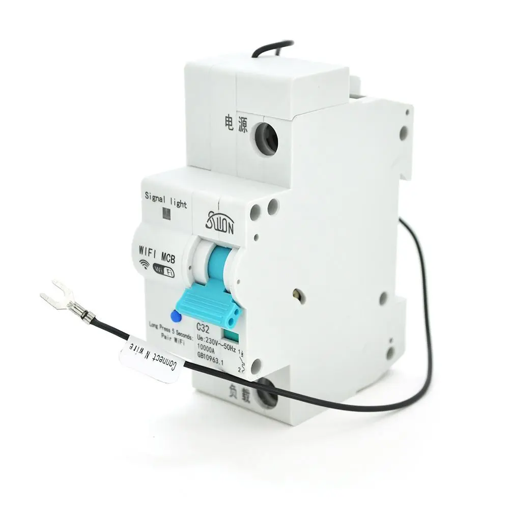 Автоматичний вимикач 1P/220V/32A с вітдаленним управлінням через WiFi, фото №1
