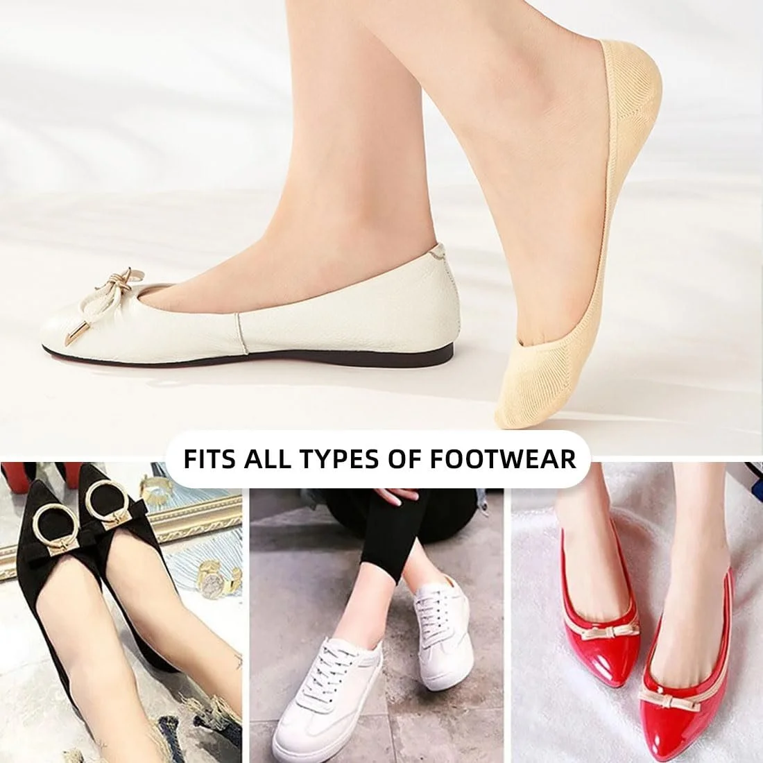 Шкарпетки Жіночі Дихаючі Шкарпетки-слідки Невидимі Розмір 36-40, фото №6