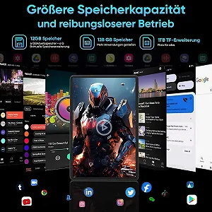 Планшет 11" COLORROOM C5 6+6/128Gb 8 ядер Android 14 8000 mAh Сірий synthetic.ua - Фото 1