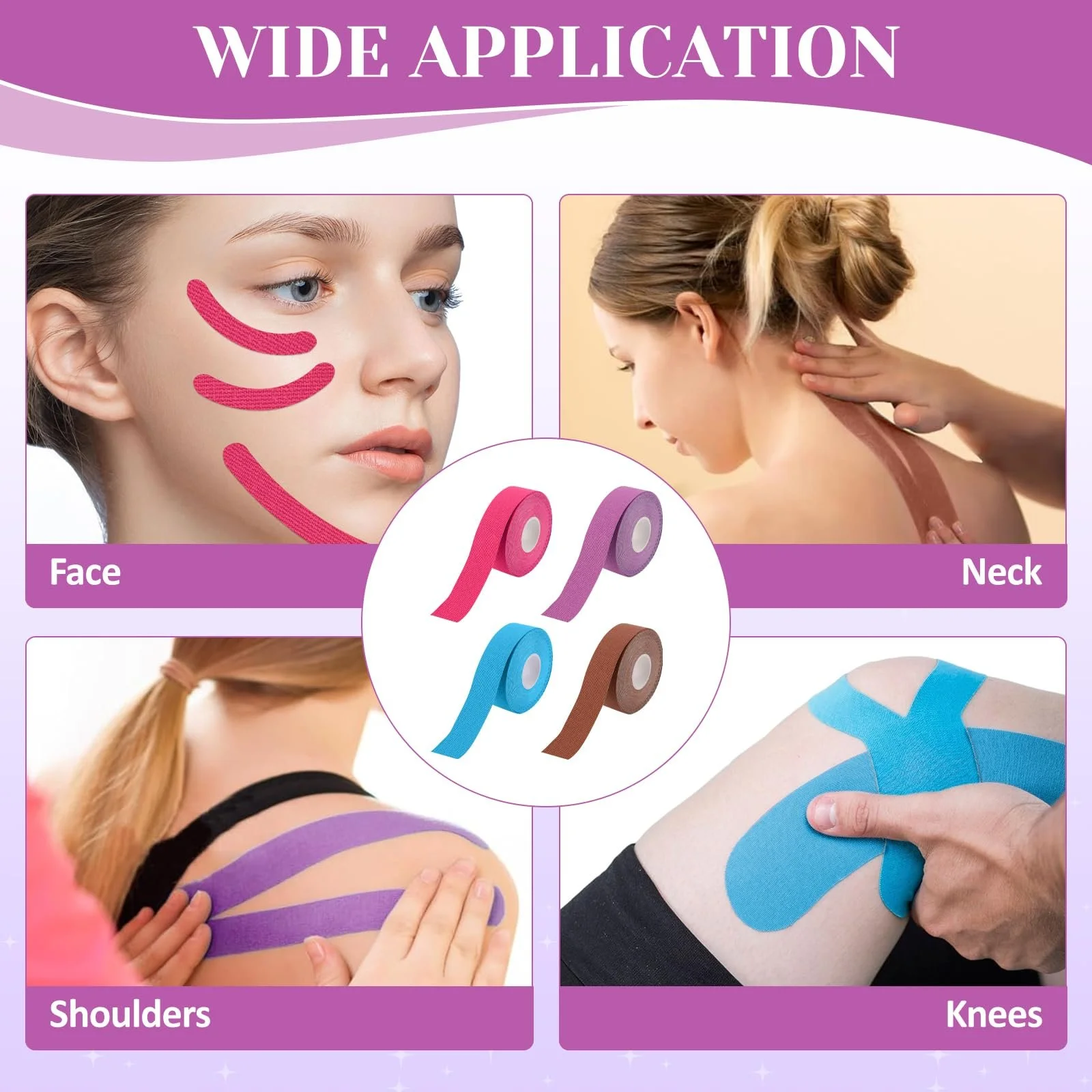 Лента для подтяжки лица TPTGIAR, 4 шт., патч против морщин, фото №7