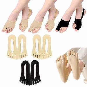 Пов'язка Hallux Valgus 3 пари, роздільники для пальців ніг, шина - Фото 1