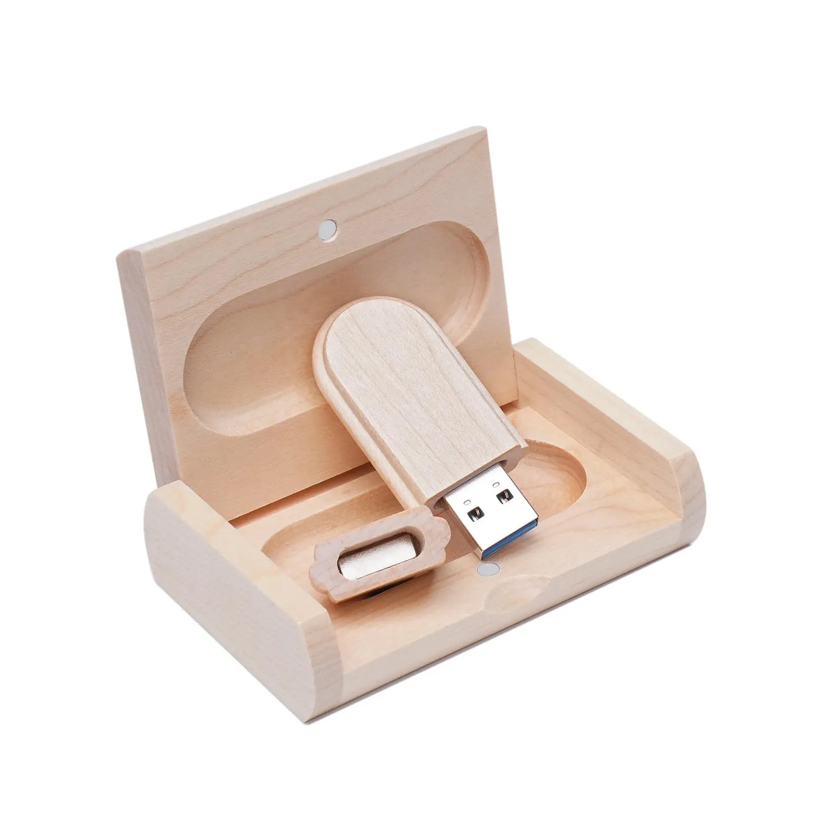 USB-накопичувач Wooden 128 GB USB 3.0 з дерев'яною коробкою Wood, фото №1 USB-накопичувач Wooden 128 GB USB 3.0 з дерев'яною коробкою Wood, фото №1