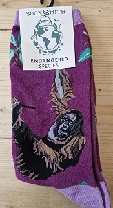Носки Socksmith Orangutan One Size, фиолетовый synthetic.ua - Фото 1