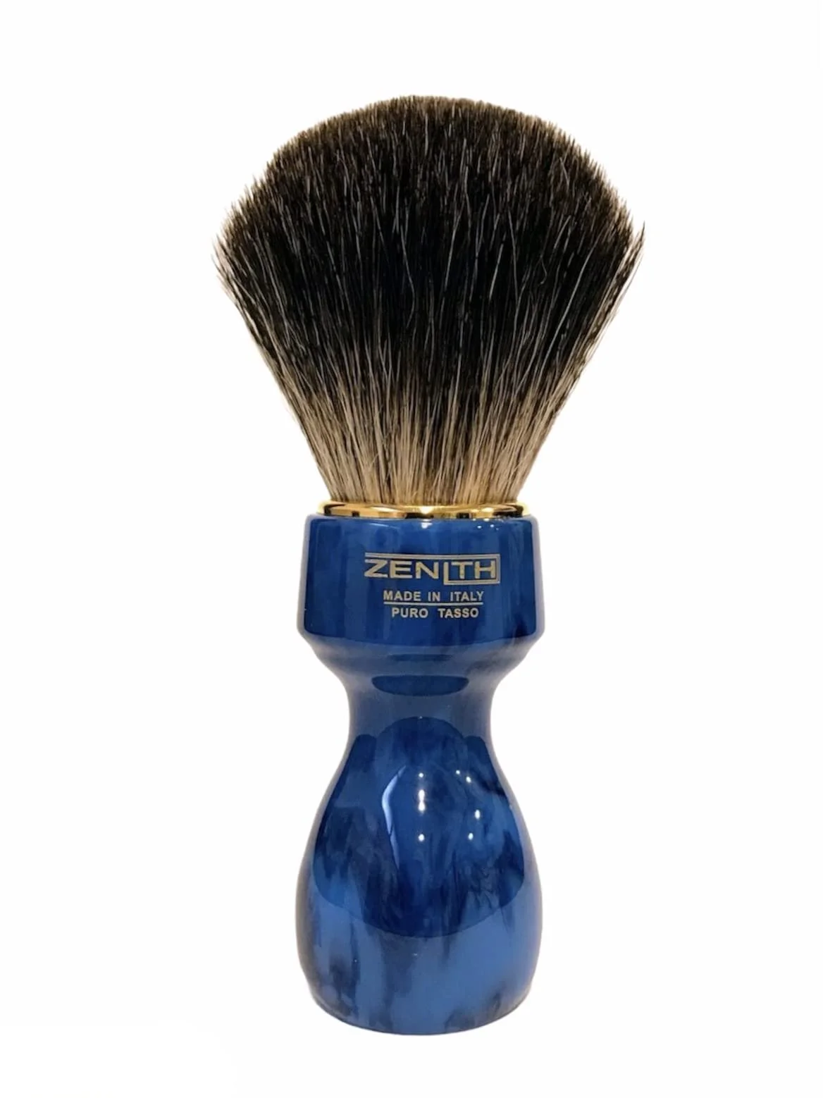 Помазок для бритья Zenith Barber 507BC/ORO MB 100% Genuine Manchurian Badger Hair Cobalt Blue, фото №1 Помазок для бритья Zenith Barber 507BC/ORO MB 100% Genuine Manchurian Badger Hair Cobalt Blue, фото №1