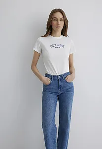 Женская футболка MAVI Printed Shirt Antique White - M - Фото 1