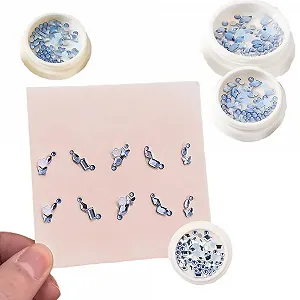 Стрази для нігтів Zalati Багаторозмірні форми для DIY прикраси - Фото 1