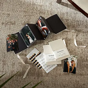 Альбом-гармошка Semikolon Classico Wedding Edition 12.2 x 17.7 см, 14 фотографий, цвет кремовой замши synthetic.ua - Фото 1