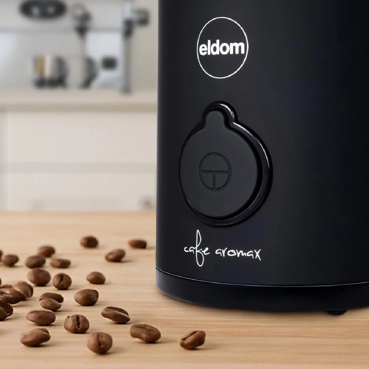 Электрическая кофемолка Eldom MK90C 60 г, лезвия из нержавеющей стали, черная, мощность 150 Вт, фото №6