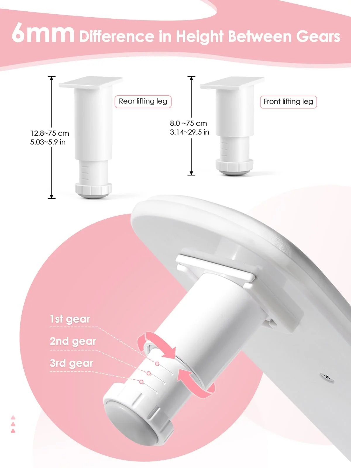 Підставка для рук U-подібна для манікюру: регульована по висоті подушка для рук, фото №2