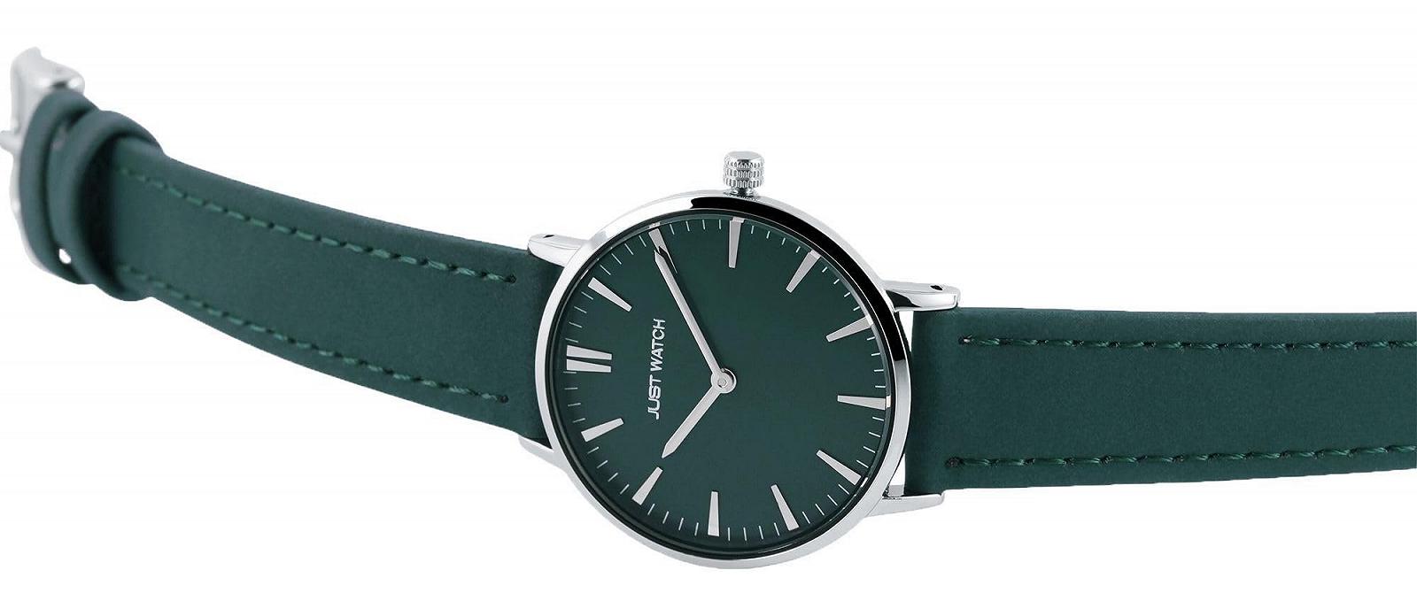 Женские наручные часы Just Watch с ремешком из натуральной кожи и миланским браслетом из нержавеющей стали, фото №2