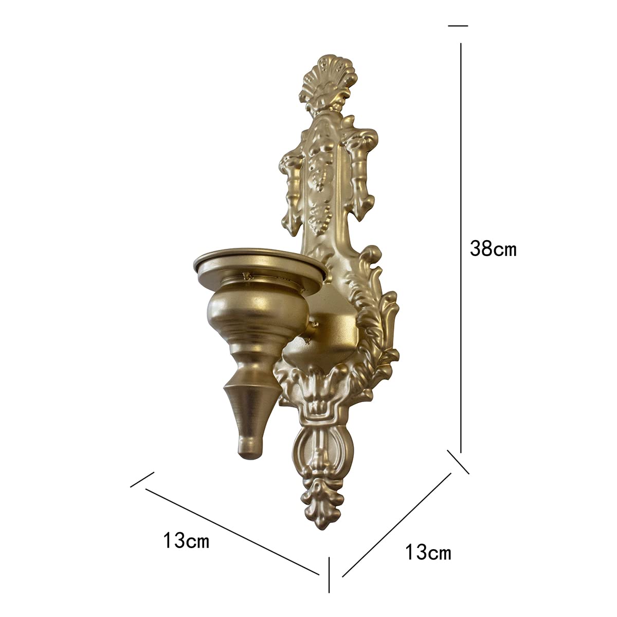 Подсвечник TentHome Wall Sconce Candle Wall Antique Gold C, фото №6