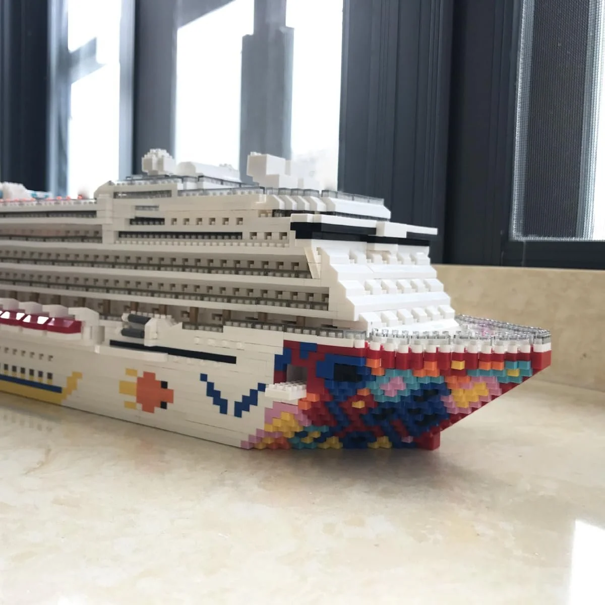 Конструктор Круизный лайнер Auspcers Technik, 2428 блоков, конструкторская игрушка для взрослых и детей, не совместим с крупными брендами, фото №3