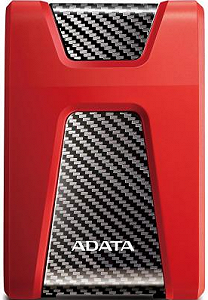 Зовнішній жорсткий диск A-Data 2ТБ 2.5" USB 3.1 чорний червоний AHD650-2TU31-CRD - Фото 1