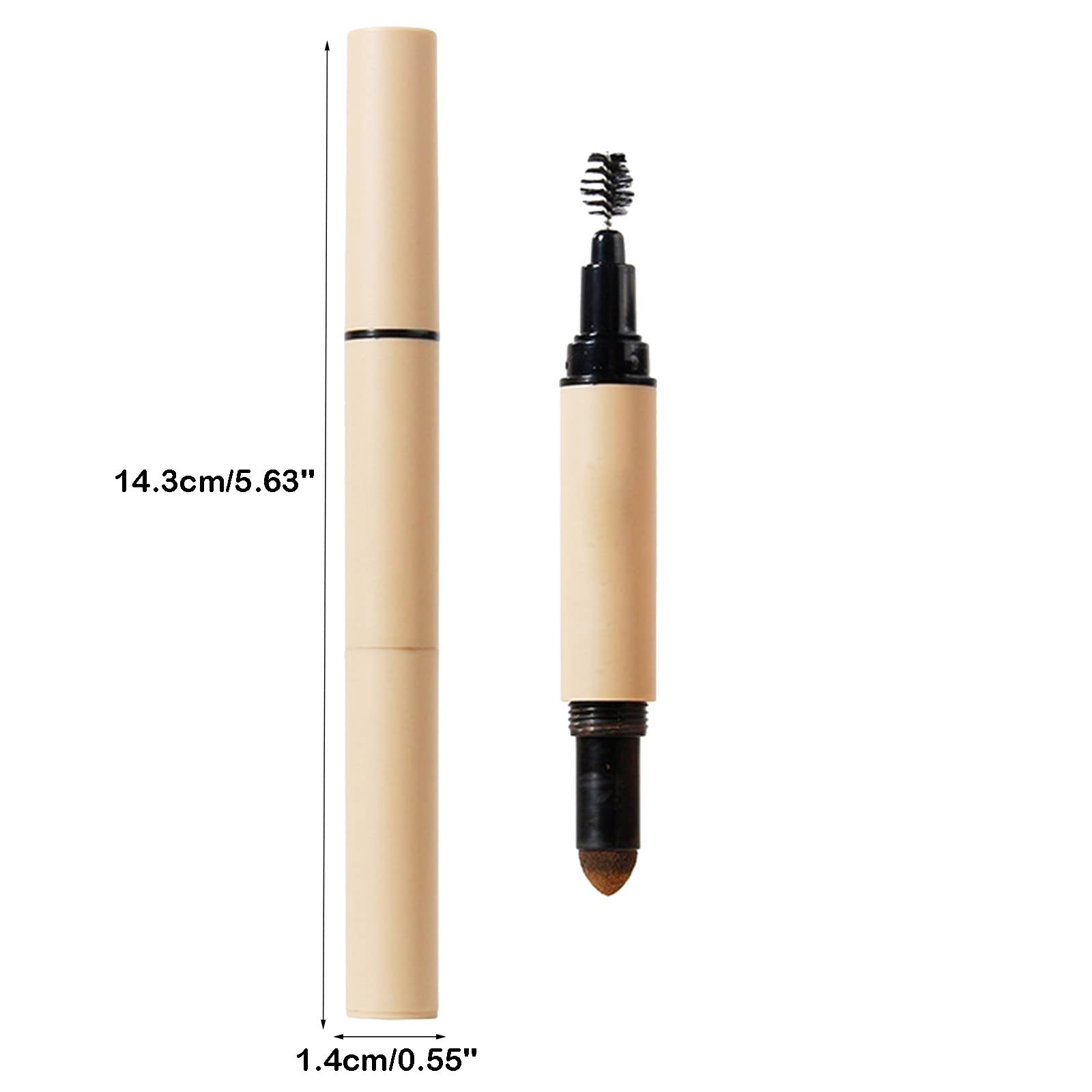 Карандаш с щеткой Künstliche Augenbrauen Khaki One Size, фото №6