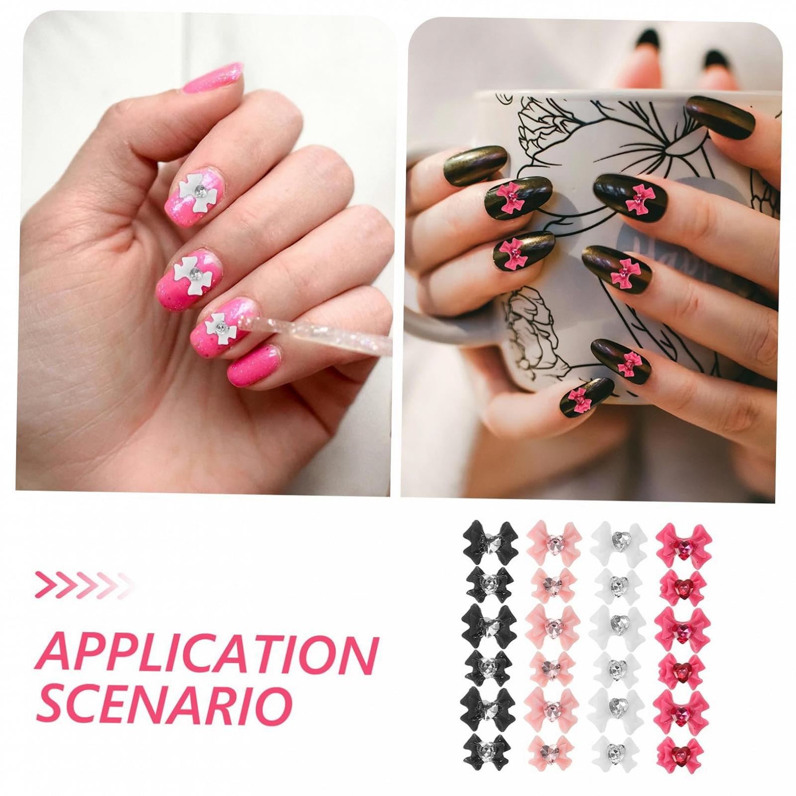 Бантик FRCOLOR 200 шт, кольорові підвіски-метелики, кришталеві, фото №2