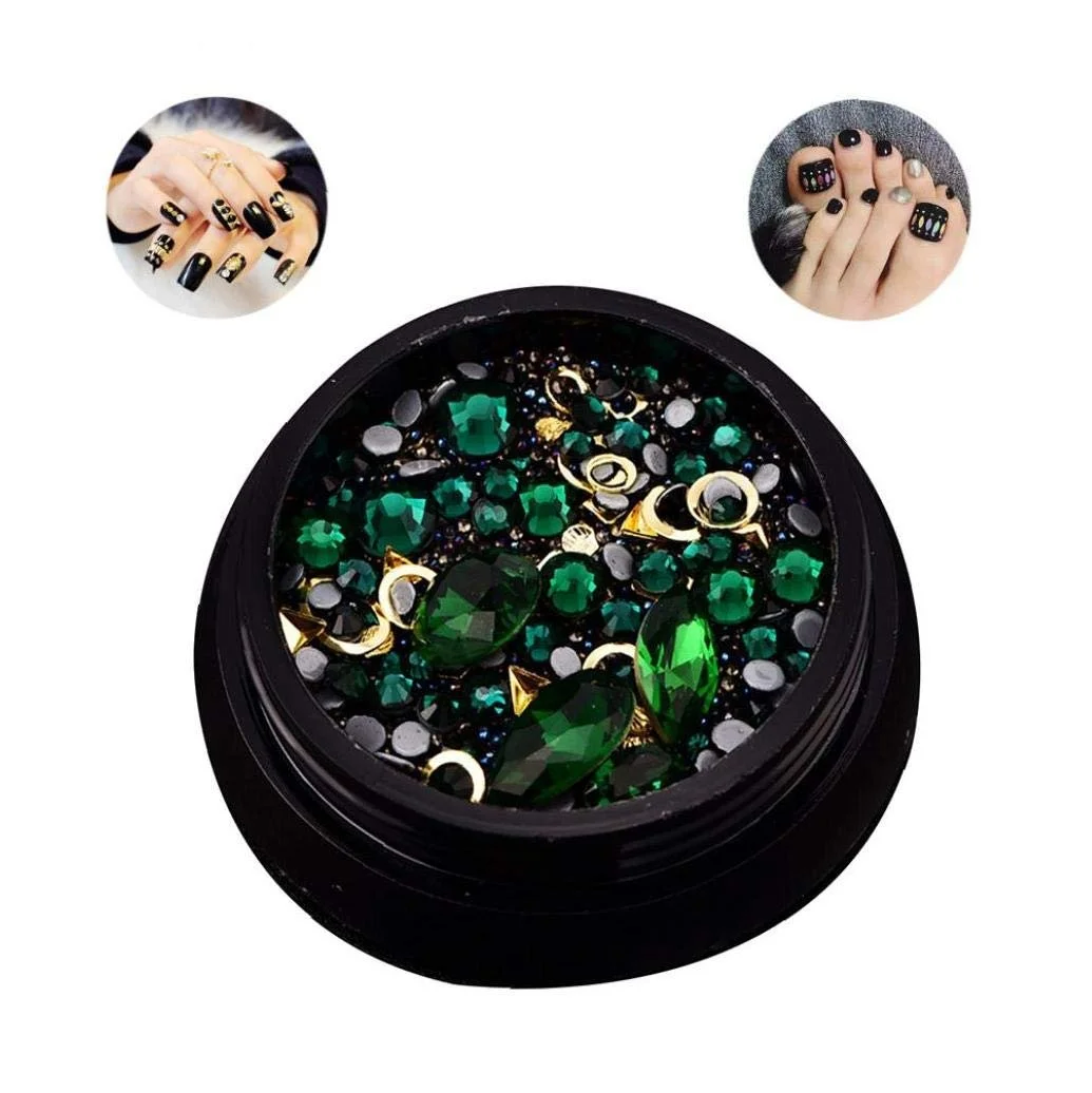 Стразы для ногтей Кристаллы Жемчуг Блестки Разные формы, фото №3