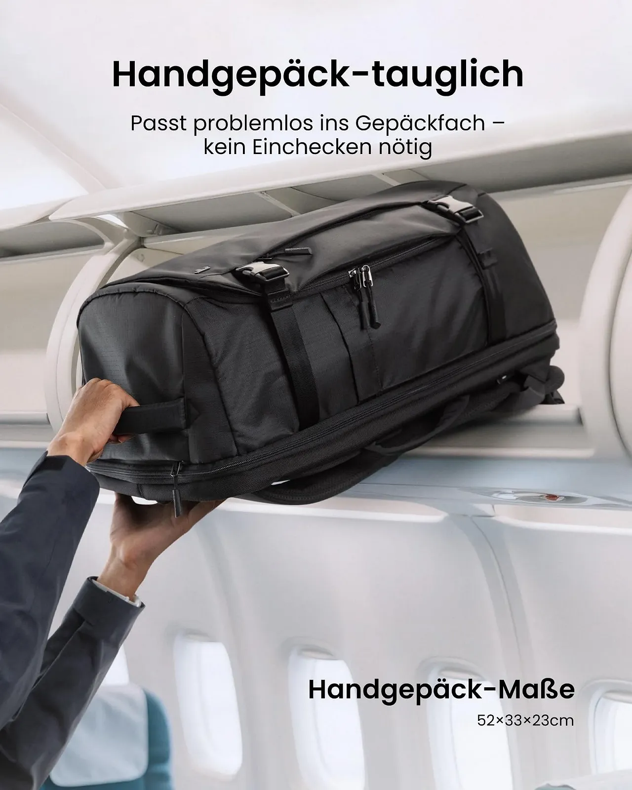 Рюкзак дорожній tomtoc Navigator-T66 Liteway 40L TSA Friendly для ноутбука 17.3 дюйми водонепроникний легкий, фото №4 Рюкзак дорожній tomtoc Navigator-T66 Liteway 40L TSA Friendly для ноутбука 17.3 дюйми водонепроникний легкий, фото №4
