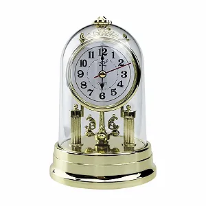 Настольные часы Flylin в европейском антикварном стиле, тихие, на батарейках, ретро, для гостиной, спальни, офиса, дома, золотой - Фото 1