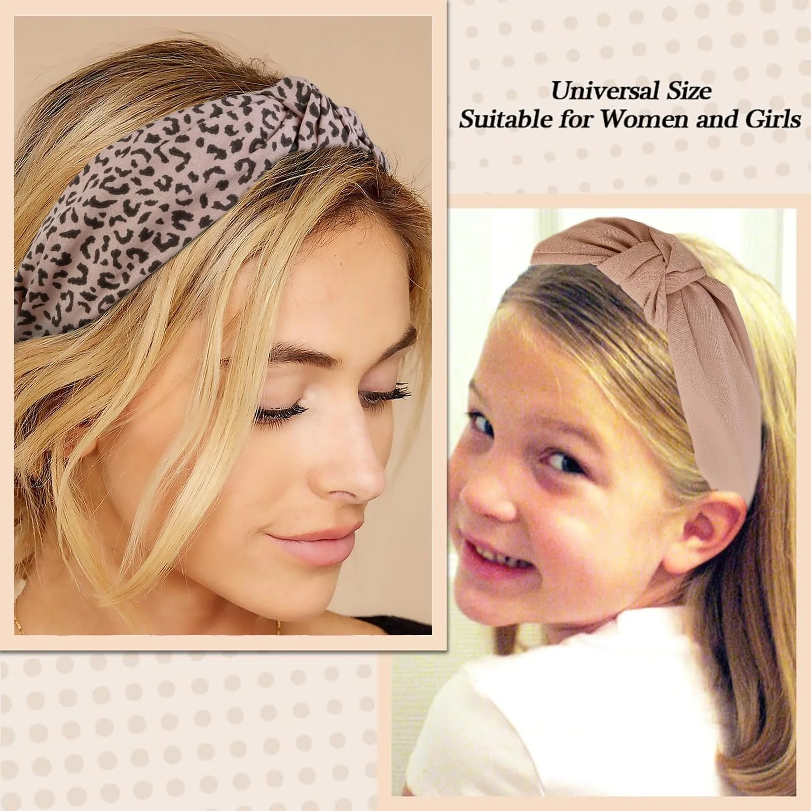 Обруч Леопардовый принт и розовое сердце, фото №7