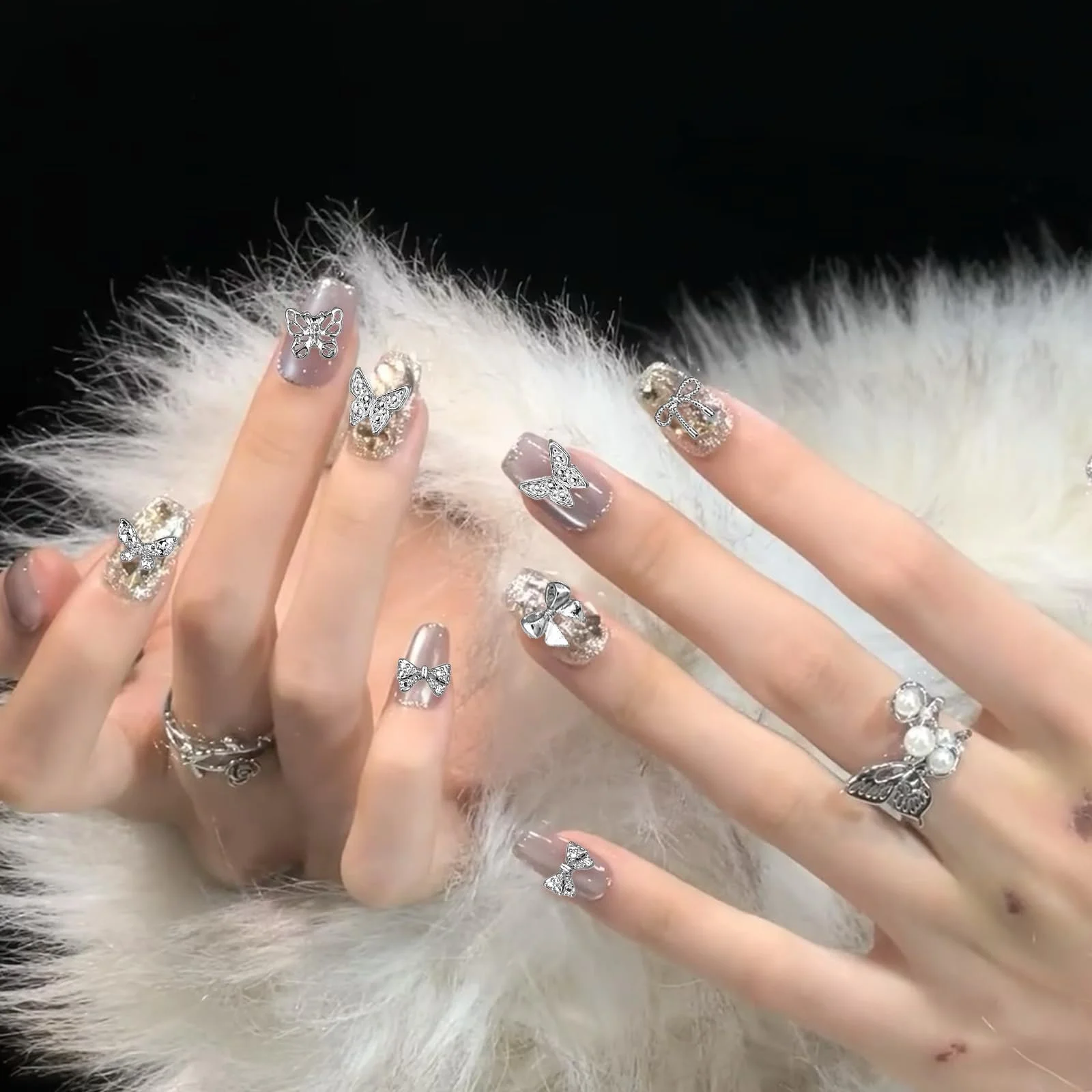 Бантик Giantree 60шт Сріблястий, фото №3