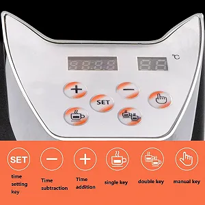 Кофемолка коническая электрическая сенсорный экран с LED цифровым дисплеем 19 регулируемых настроек Professional High Performance нержавеющая сталь Черный цена на synthetic.ua - Фото 1 Кофемолка коническая электрическая сенсорный экран с LED цифровым дисплеем 19 регулируемых настроек Professional High Performance нержавеющая сталь Черный synthetic.ua - Фото 1