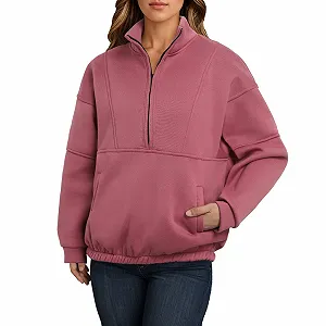 Женская толстовка на молнии с длинным рукавом - Фото 1