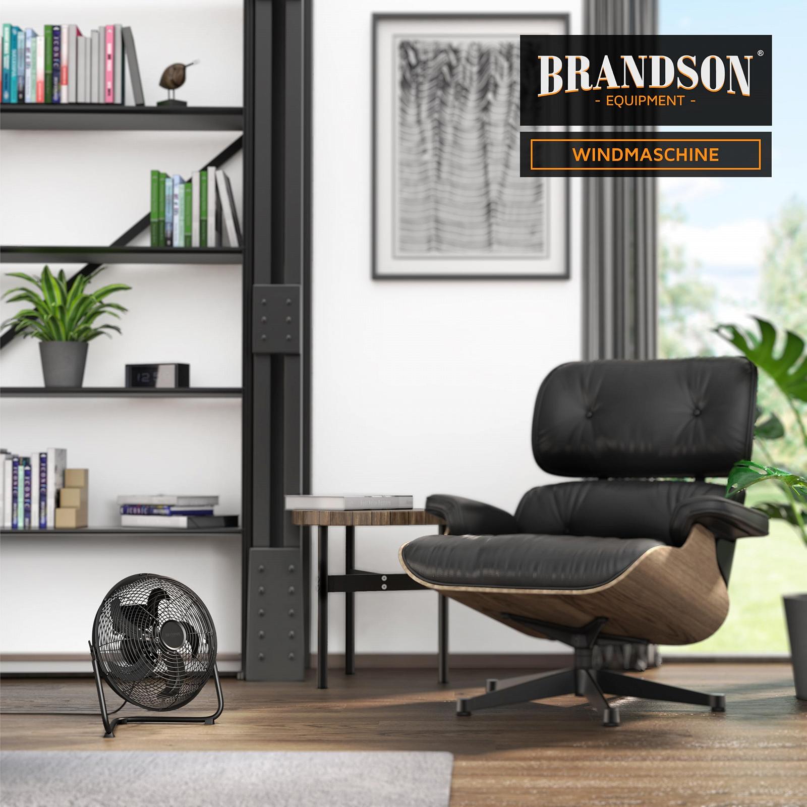 Вентилятор напольный Brandson, 30 см, черный матовый, фото №6