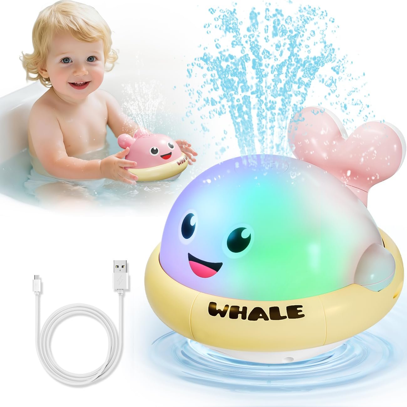 Игрушка для ванны Светящийся кашалот для купания, фото №1