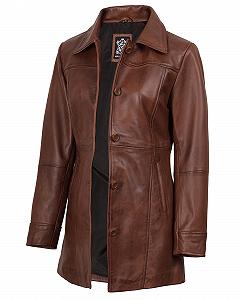 Шкіряна куртка Fjackets зі шкіри ягняти для жінок - Фото 1