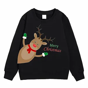 Детский рождественский джемпер 134, Детская осенне-зимняя рождественская толстовка с принтом - Free - Фото 1