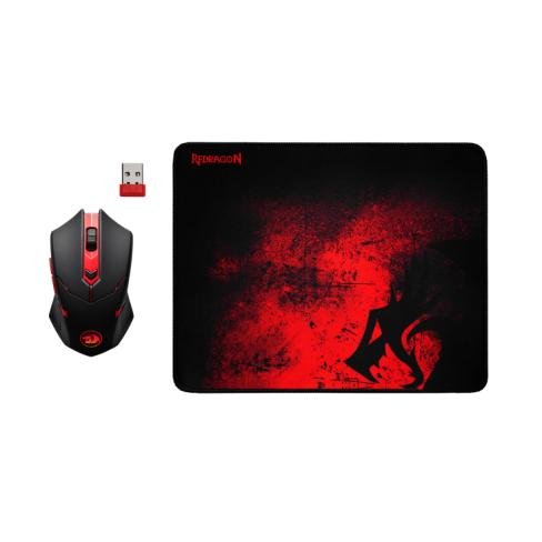 Мышка Defender M601WL-BA Wireless + mouse pad Black/Red (78227), фото №1 Мышка Defender M601WL-BA Wireless + mouse pad Black/Red (78227), фото №1
