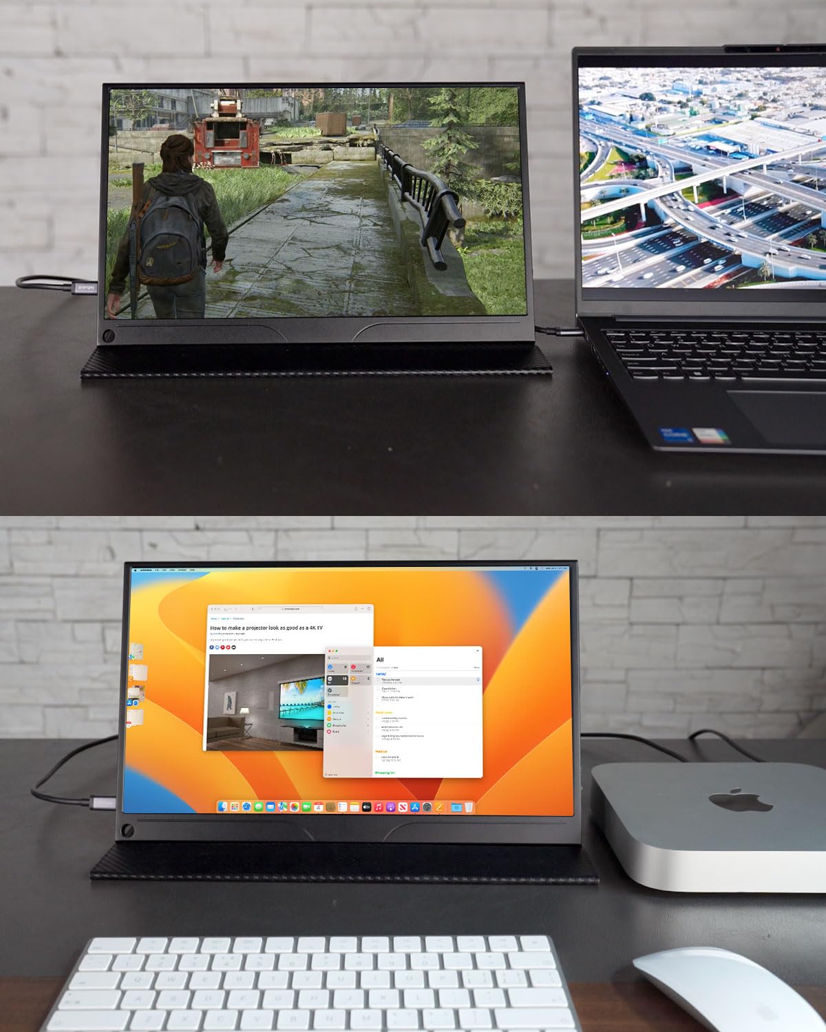 Монітор Intehill Portable P15NA 15.6 дюймів 1920x1080 FHD матовий HDMI/Type-C/USB-C, фото №5