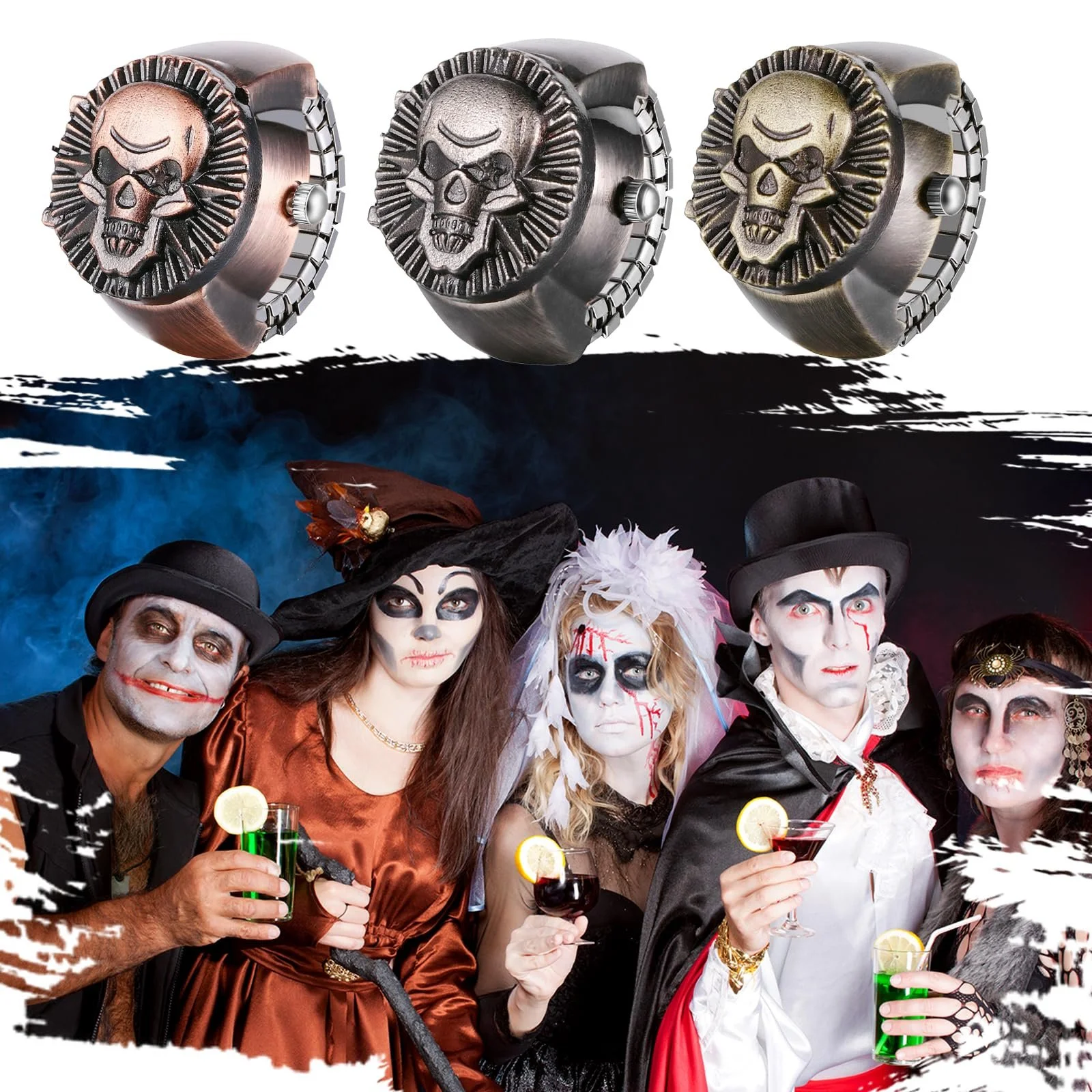 Кільце-годинник Avaner Простий круглий кільце-годинник Аналоговий кварцовий, фото №5