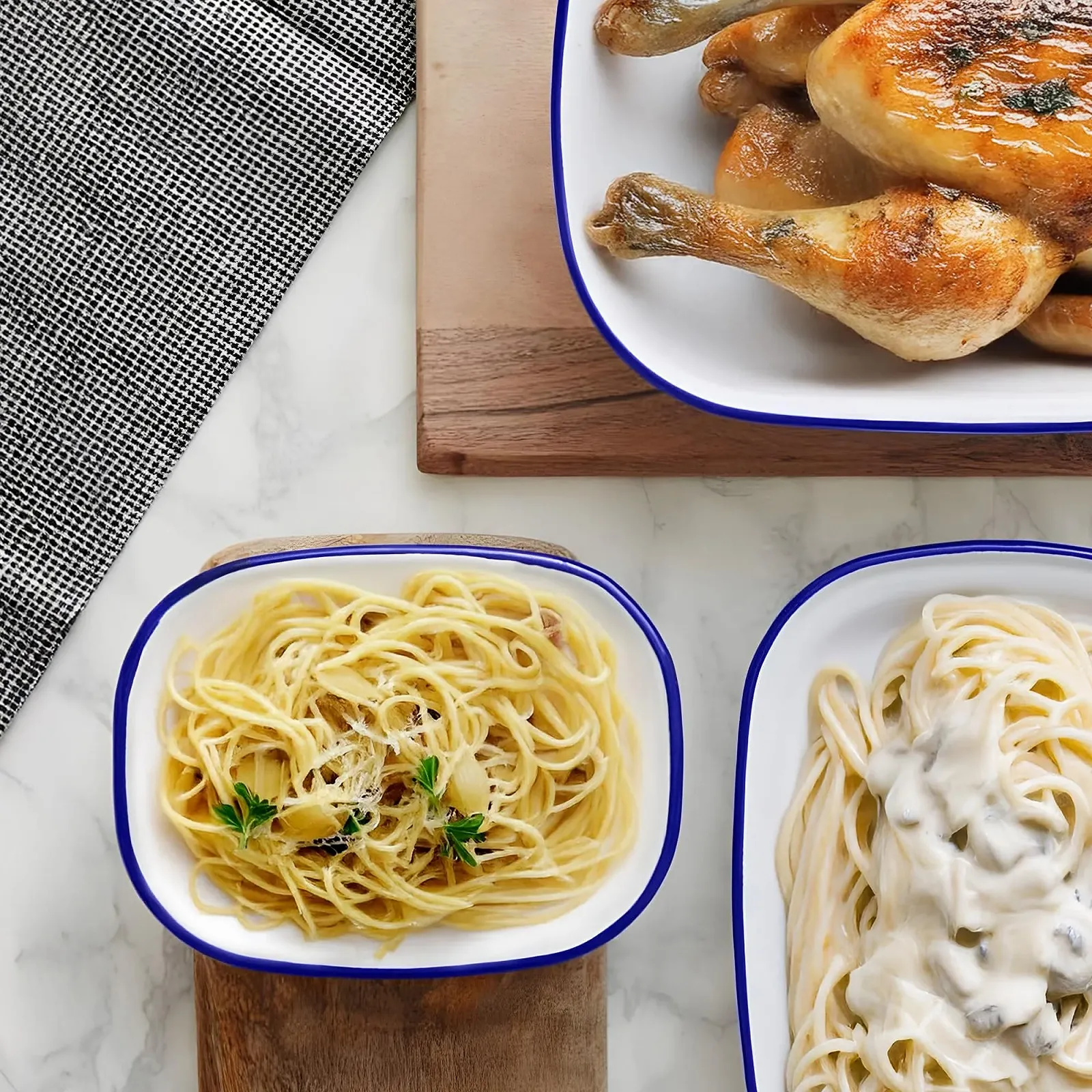 Форма для запікання Winsome емальована прямокутна 24 x 18 x 5.5 см біла, фото №6