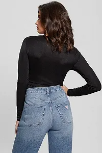 Жіночий топ Guess Jeans, Чорний, S synthetic.ua - Фото 1