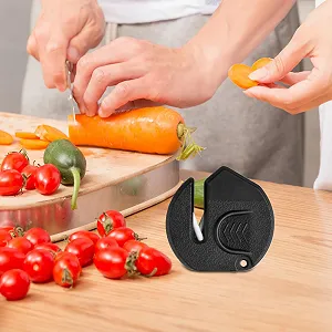 Точило для ножів Mini Non-Slip Multifunctional Knife Sharpener ручна компактна антиковзна synthetic.ua - Фото 1