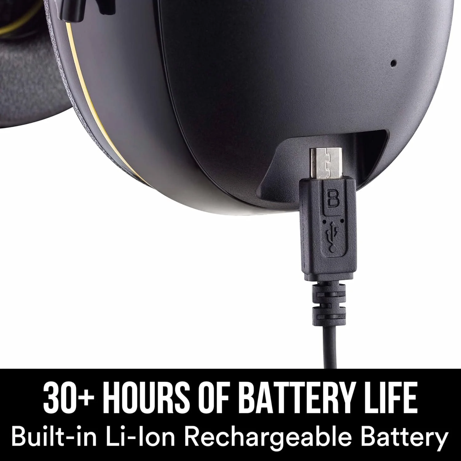 Протишумні навушники 3M WorkTunes Connect 90543 / Bluetooth / До 30 годин роботи від кейсу / Чорні, фото №4