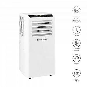 Мобільний кондиціонер TROTEC PAC 2010 SH 4-в-1 2 кВт 7000 BTU/год до 26 м² з функцією обігріву synthetic.ua - Фото 1