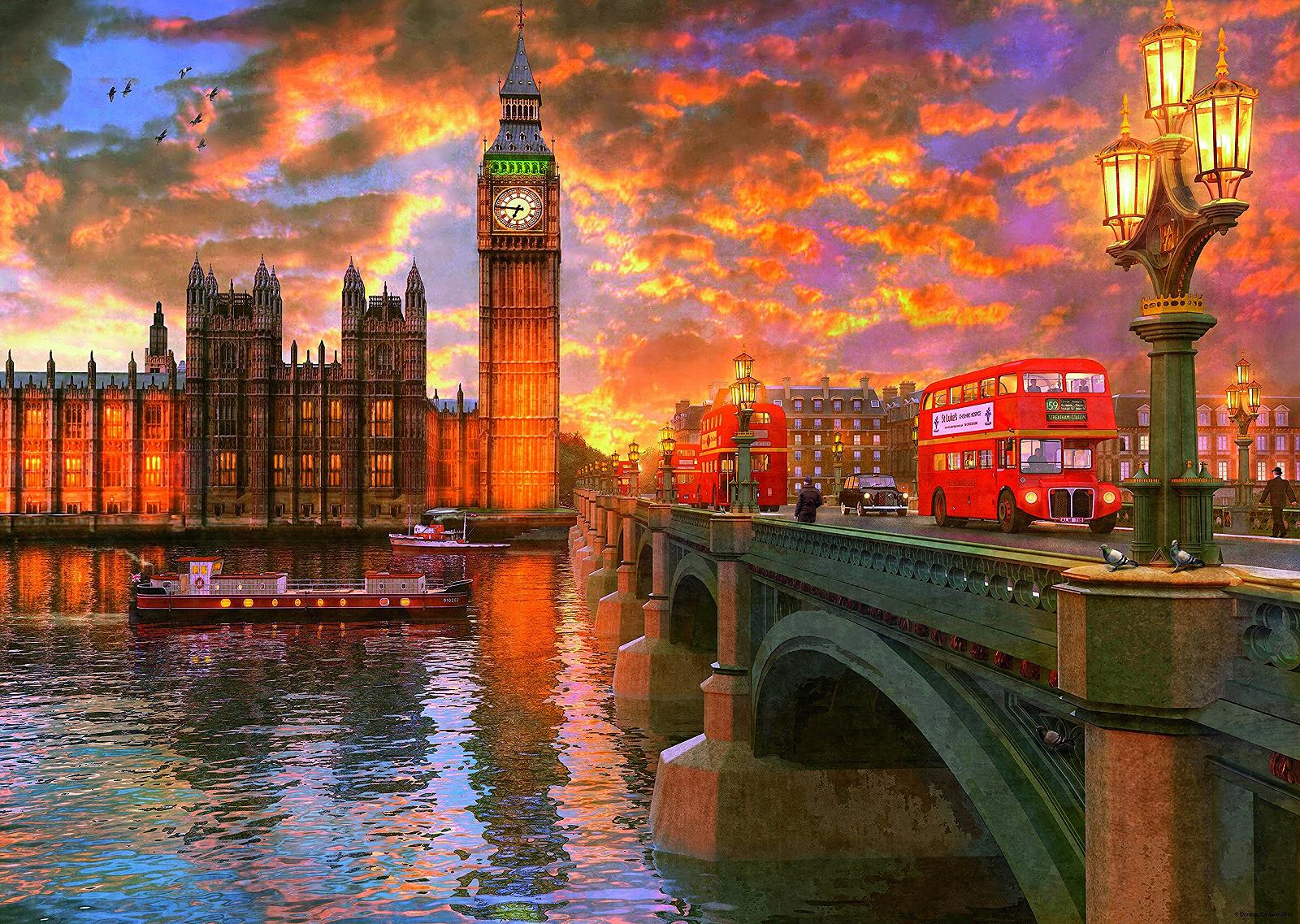 Пазл Ravensburger London Westminster Sunset 1000 деталей, фото №2